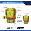 General Electric Green 5 POINT Breakaway Safety Vest, 5 Pockets 2XL GV084G2XL